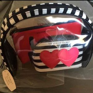 VS 3pc cosmetic bag set